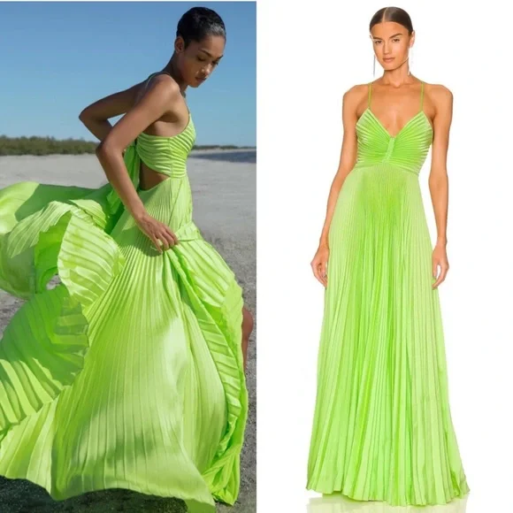 A.L.C. Aries Dress in Green Kick in Size 10 - Picture 1 of 10